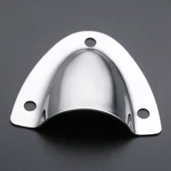 1Pc Marine Grade Stainless Steel Midget Clam Shell Wire Cable Vent Cover Hose for Rowing Boats Marine Yacht Surfing Water Sports