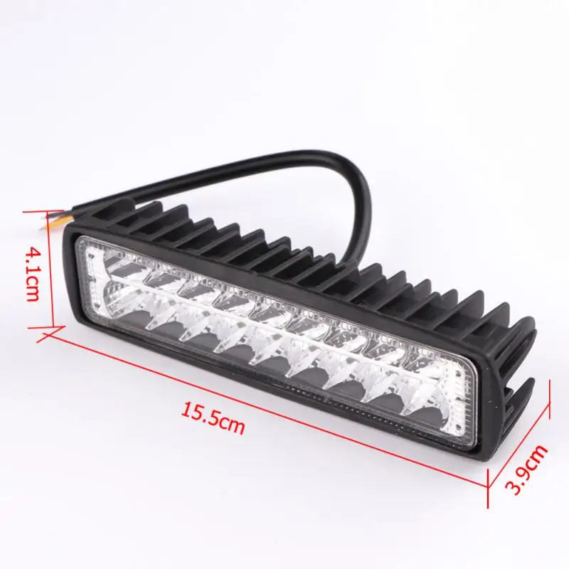 مصباح ليد مسطح للسيارة ، مقاوم للماء ، درجة حرارة عالية ، فائق السطوع ، طاقة عالية ، إكسسوارات سيارة ، مصباح عمل ، سيارة ، 54 وات