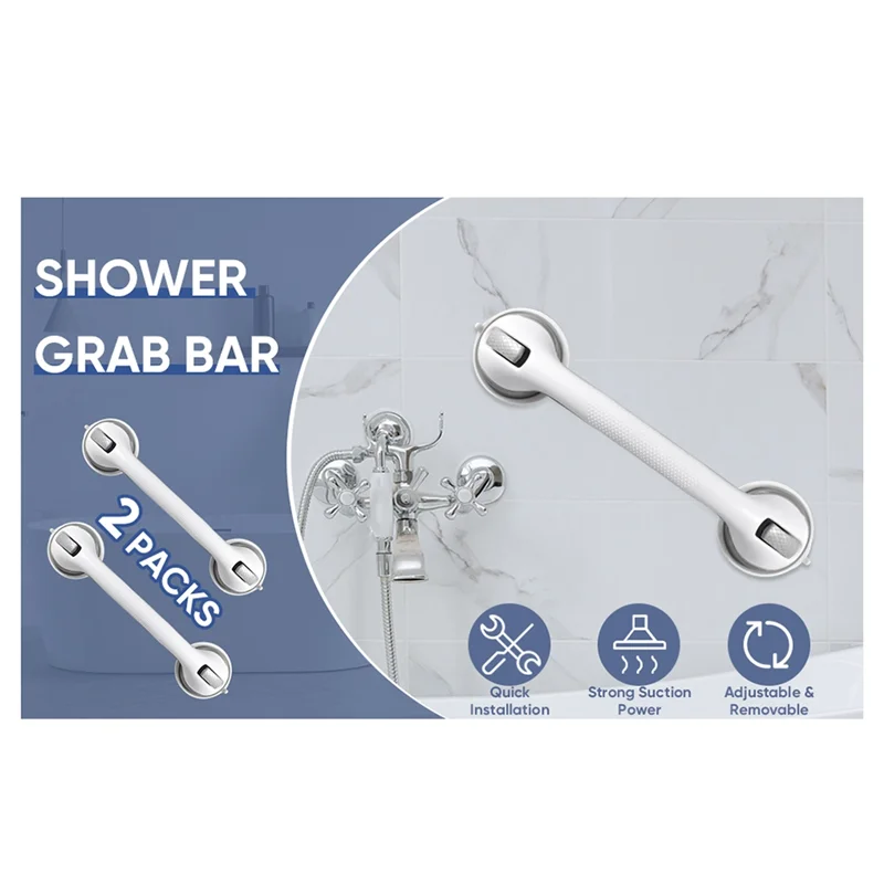 

B97A-Grab Bar для ванн, душа, присоска без сверления, водонепроницаемые ручки для душа для пожилых людей
