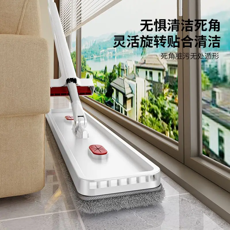60CM Hand-washing Mop One-drag Clean Large Lazy New Household Mop Flat Wet Dual-purpose Cloth