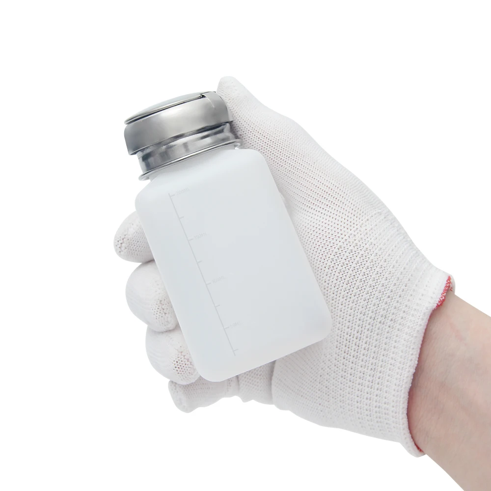 Garrafa de Álcool com Tampa de para Reparo do Telefone Móvel Placa-mãe Limpa Líquido Anti Estático Plástico 100ml 200ml Aço Inoxidável