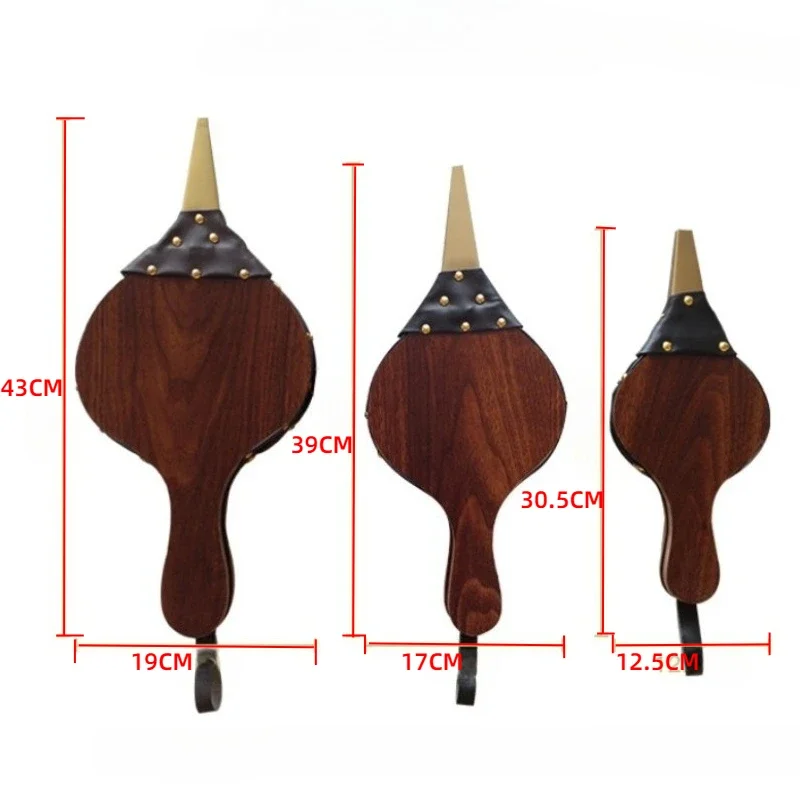 1PCS Wood Fire Blower Fireplace Bellows Manual fireplace blower Leather Tiger Airbox BBQ Supplies blower
