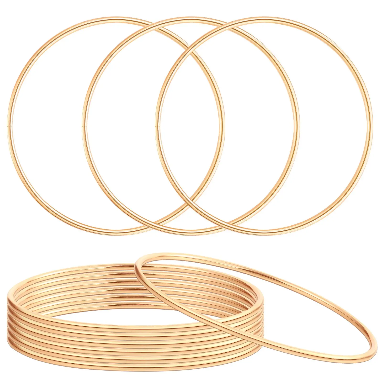 

10 Pcs Dream Catcher Craft Rings Metal Crafts Hoop DIY Wreath Making Circle Frame Hoops