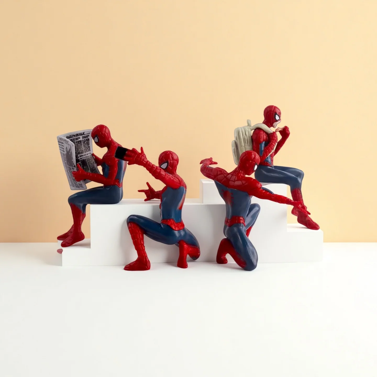 Marvel homem aranha super-herói homem aranha 7-9cm figura de ação homem-aranha anime coleção mini brinquedos modelo crianças presente