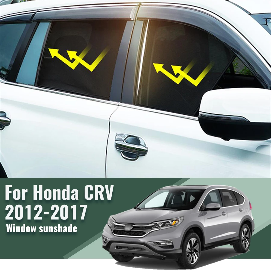 For Honda CRV CR-V IV 2012 2013 2014 2015 2016 Rear Side Window Sun Shade Car Sunshade Magnetic Front Windshield Mesh Curtain