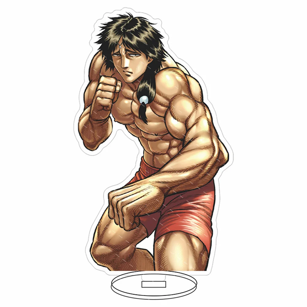 Hot Anime Kengan Ashura Acrylic Stand Model Figure Cosplay Plate Holder Topper Birthday Fans Christmas Desk Decor Plate Gift