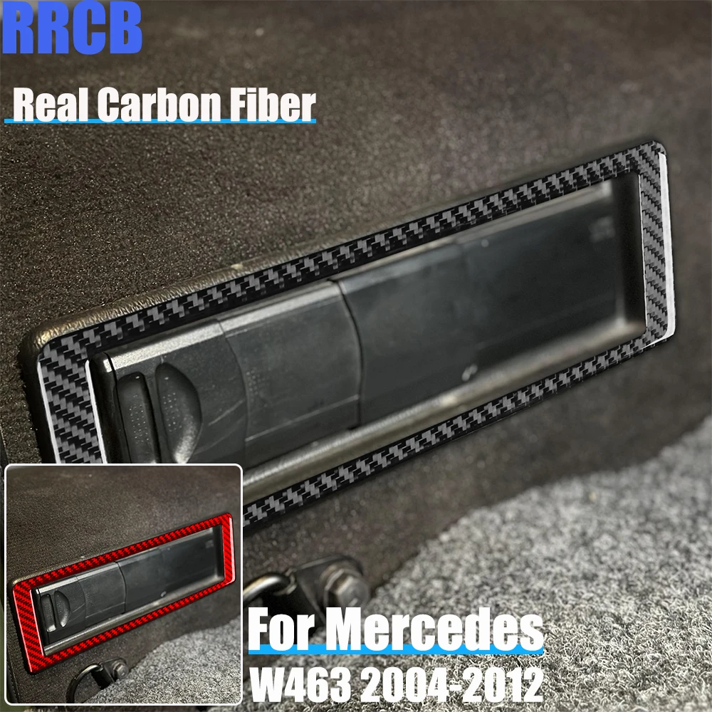

Real Carbon Fiber Car Accessories Trunk Decorative Soft Cover Sticker For Mercedes-Benz G Class W463 G500 G55 G63 G550 2004-2012