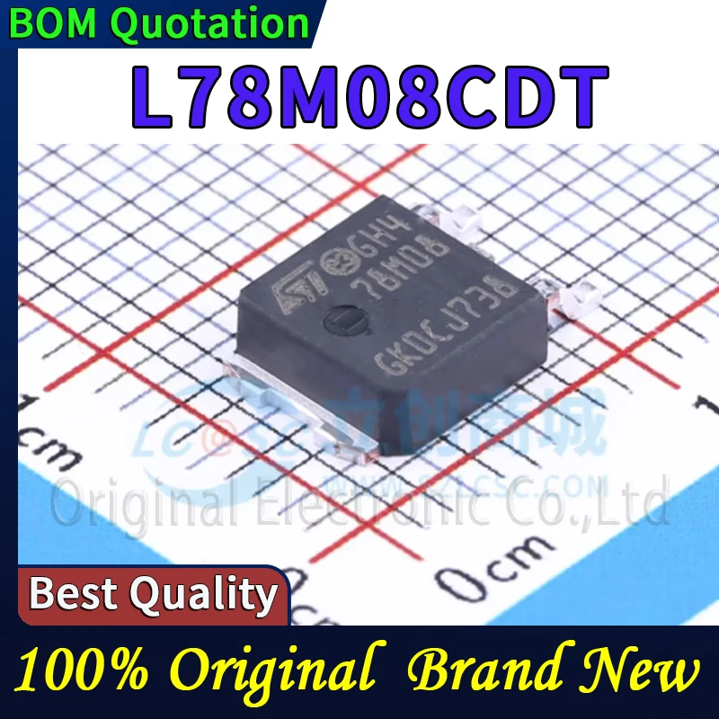 

20шт L78M08CDT В наличии Оригинальные высококачественные компоненты