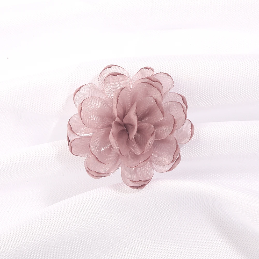 

Artificial Flowers 4.8cm Chiffon Fake Flower for Home Decor Wedding Decoration Bride Clothing Headwear Craft Gift Ornament