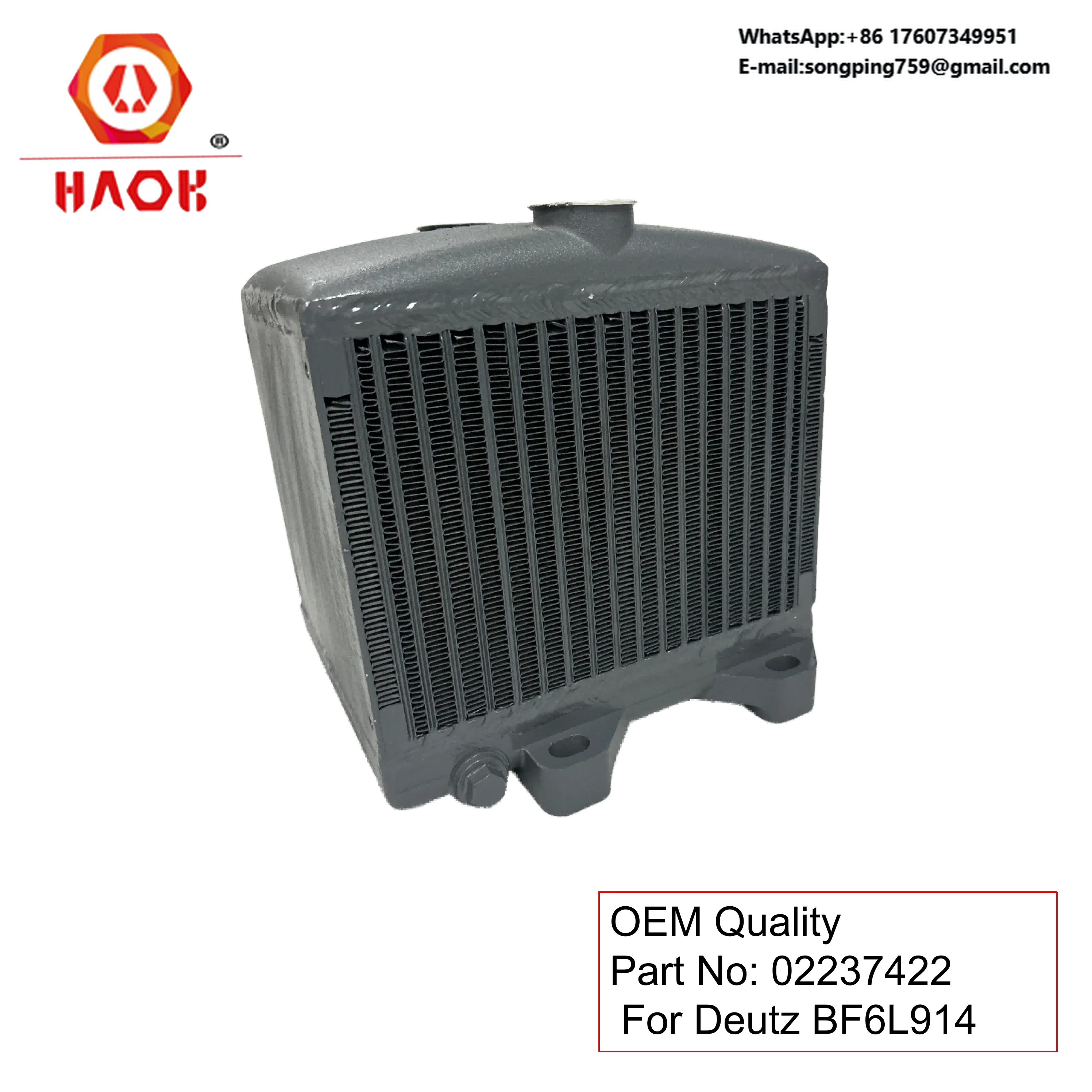 Producto en Oferta: Enfriador de Aceite 02237422 para Motor Deutz BF6L914