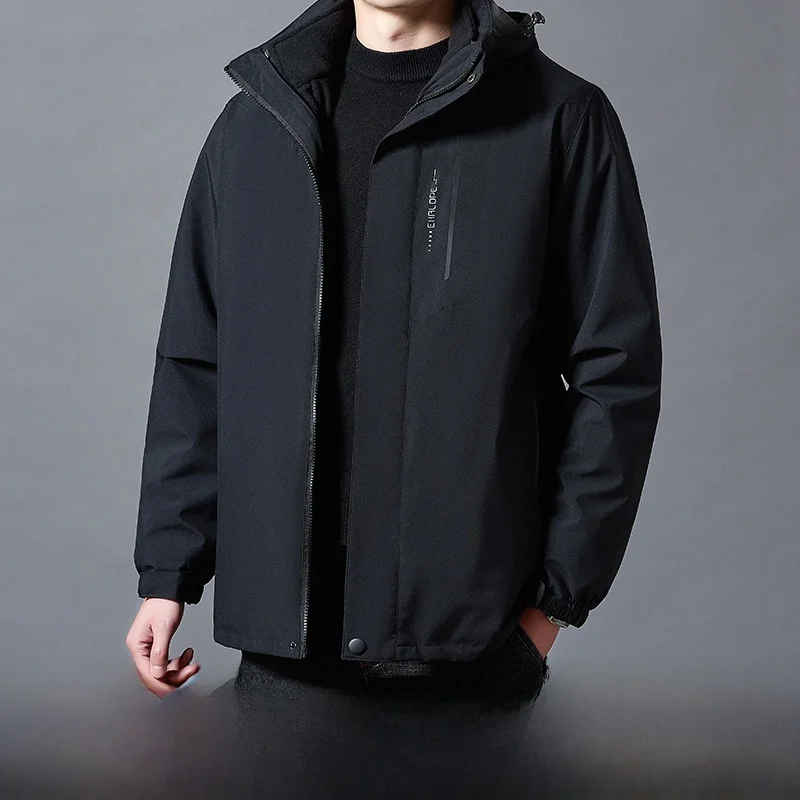 

Утепленный водонепроницаемый комплект для активного отдыха для женщин: куртка со съемной внутренней подкладкой, большие размеры, полиэстер, зимний вариант