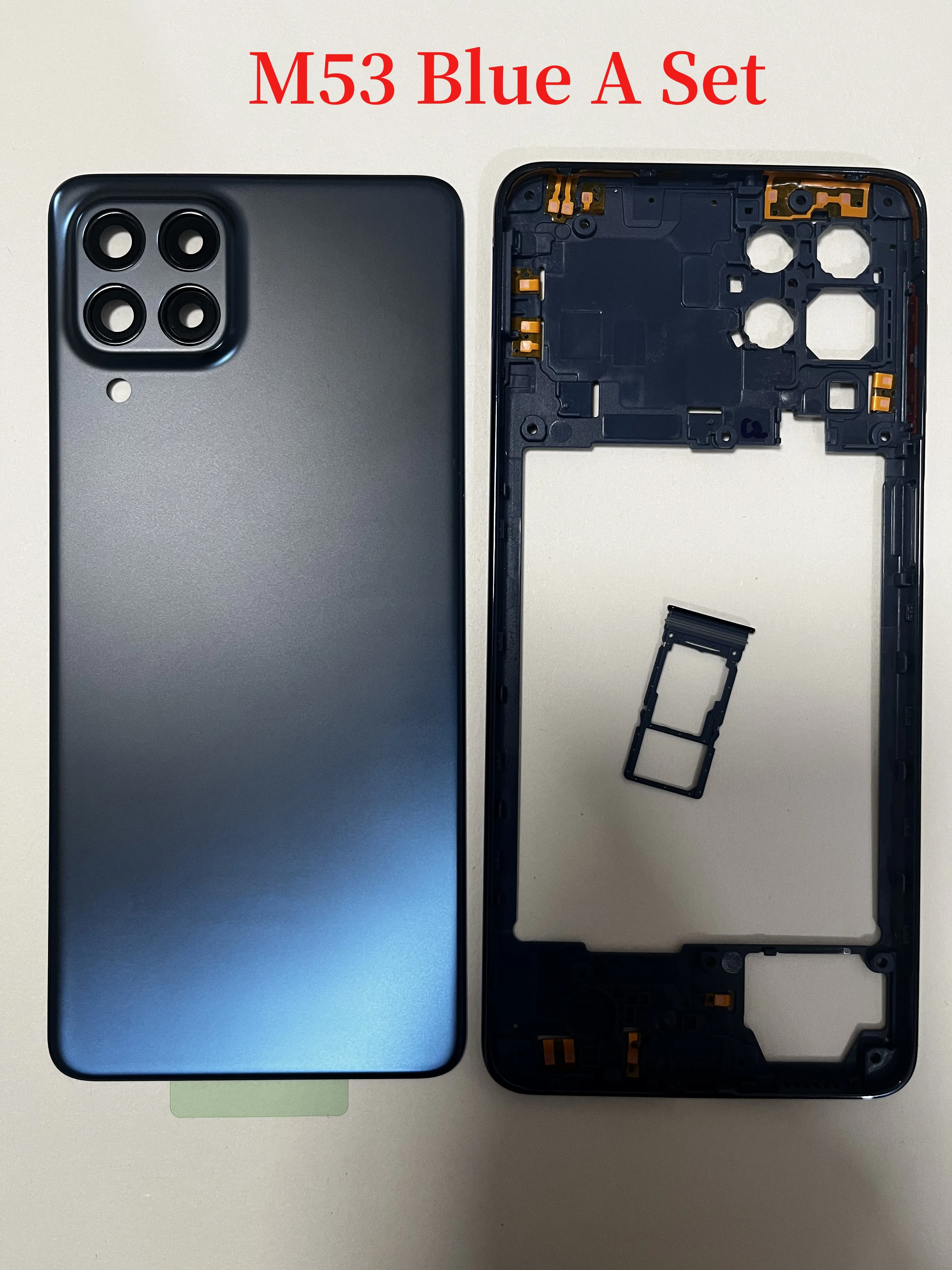 Pełna obudowa do Samsung Galaxy M53 5G M536 M33 M336 M52 M526 Środkowa rama + pokrywa baterii Tylne drzwiczki Obudowa z obiektywem Wymień — zdjęcie produktu 2