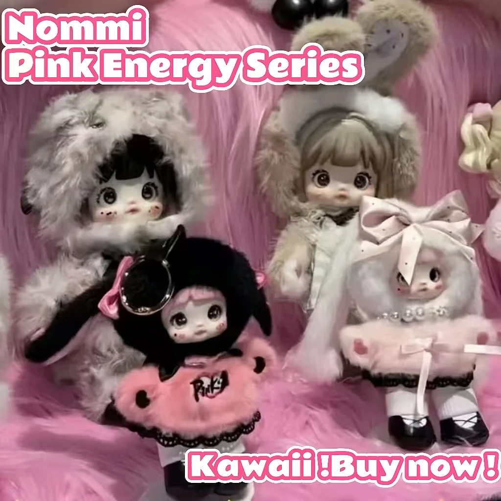 

In Stock Nommi Pink Energy Series Blind Box Cute Kawaii Dolls Collection Ornaments Decorated Pendant Girls Mystery Surprise Toys