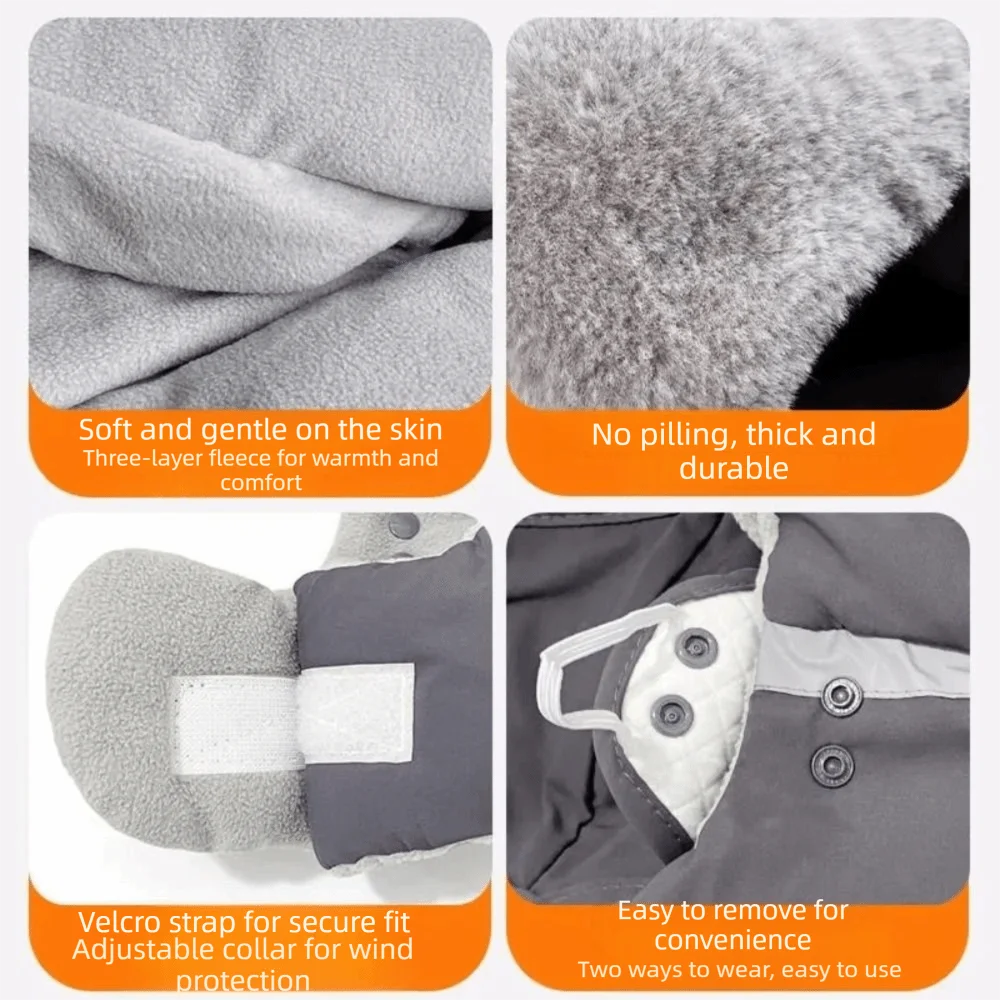 Simple Removable Mask Winter Mask Hat Anti Fog Windproof Riding Lei Feng Hat Velvet Head Cover Warm Ski Hat Women/Men