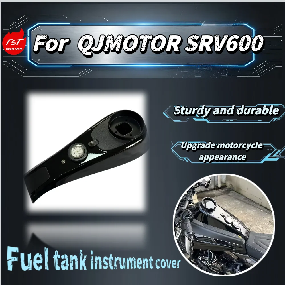 For QJMOTOR SRV600 ABS Waterproof Dashboard Decoration Cover Fuel Tank Instrument Guard Original Mold Direct Fit Modified Parts