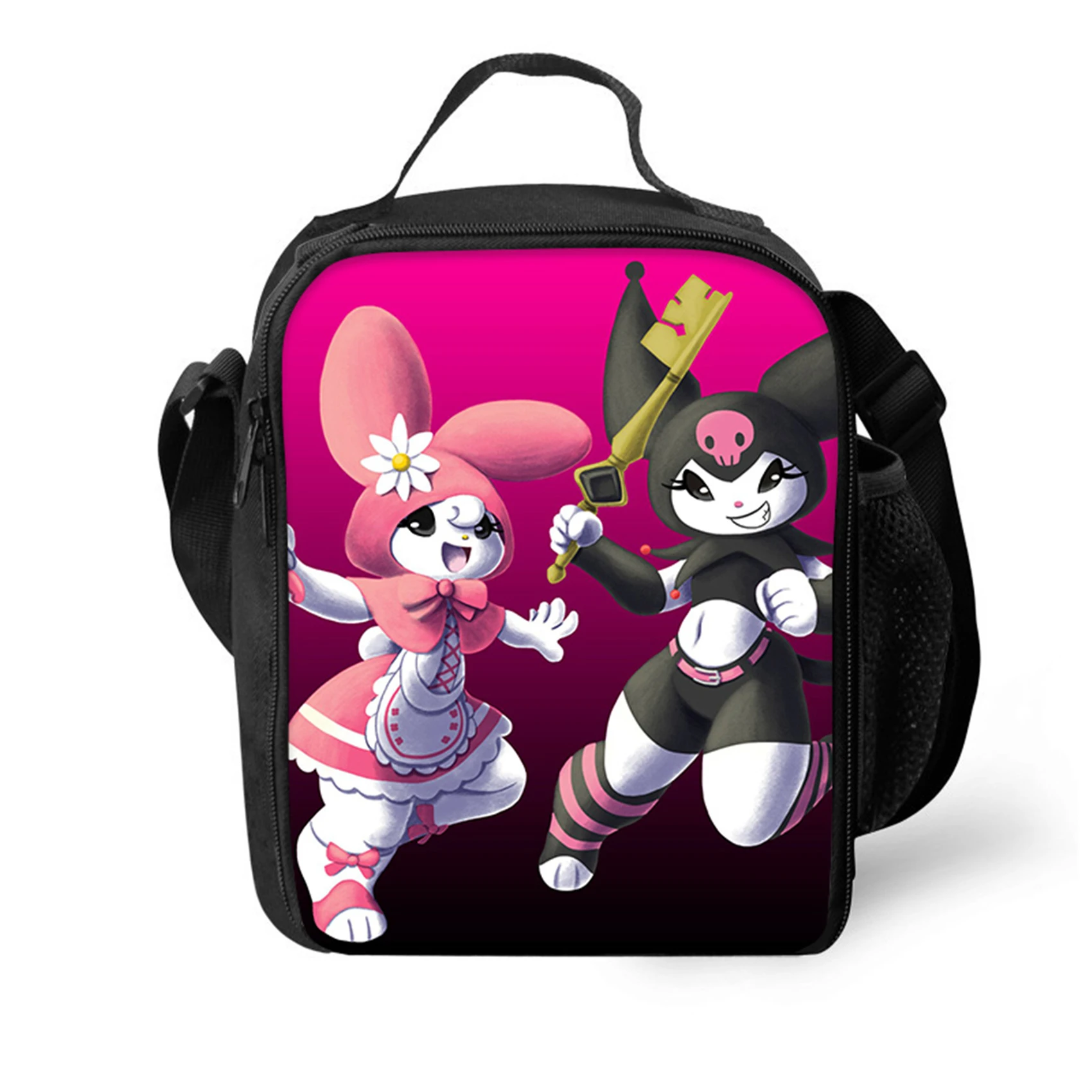 

Boys Girls Kuromi Trendy Lunch Box-Insulated Cartoon Thermal Bag-Waterproof Lunch Tote for Student