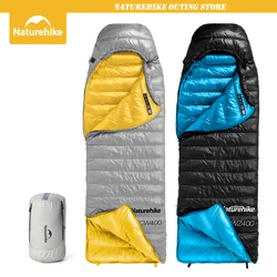 Naturehike Sleeping Bags CW400 Outdoor Winter Duck Down Sleeping Bag Ultralight Waterproof Sleeping Bag Camping Hiking 20D Nylon