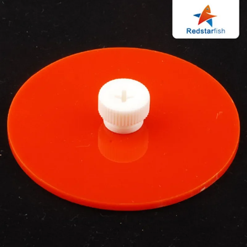 Red Starfish acrylic liquid storage barrel coral cylinder calcium magnesium KH titration transparent tape scale container view 4