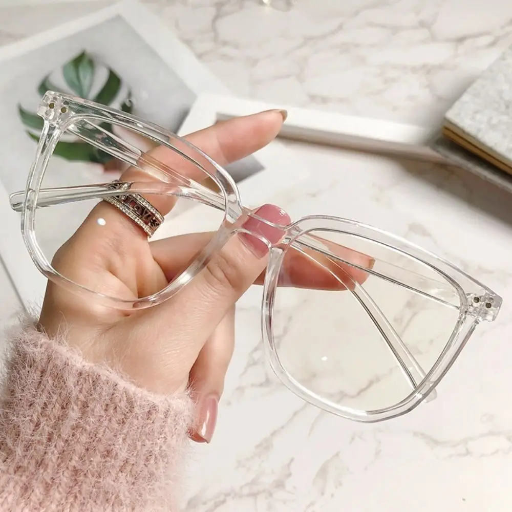 Große Quadratische Rahmen Anti-Blaues Licht Gläser Mode Retro Männer Frauen Computer Brille Lesen Brillen Optische Spektakel Brillen