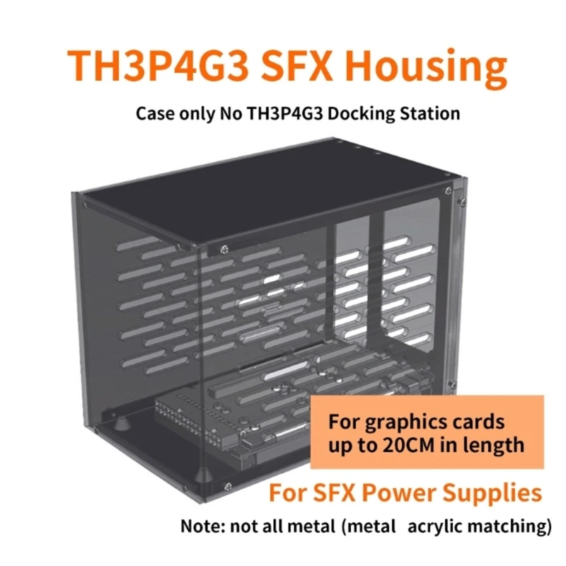 Upgrades GPU Dock Case for GPU Dock TH3P4G3 Housing Box Support 1U Bracket Metal Frame Expand Laptops Capabilities