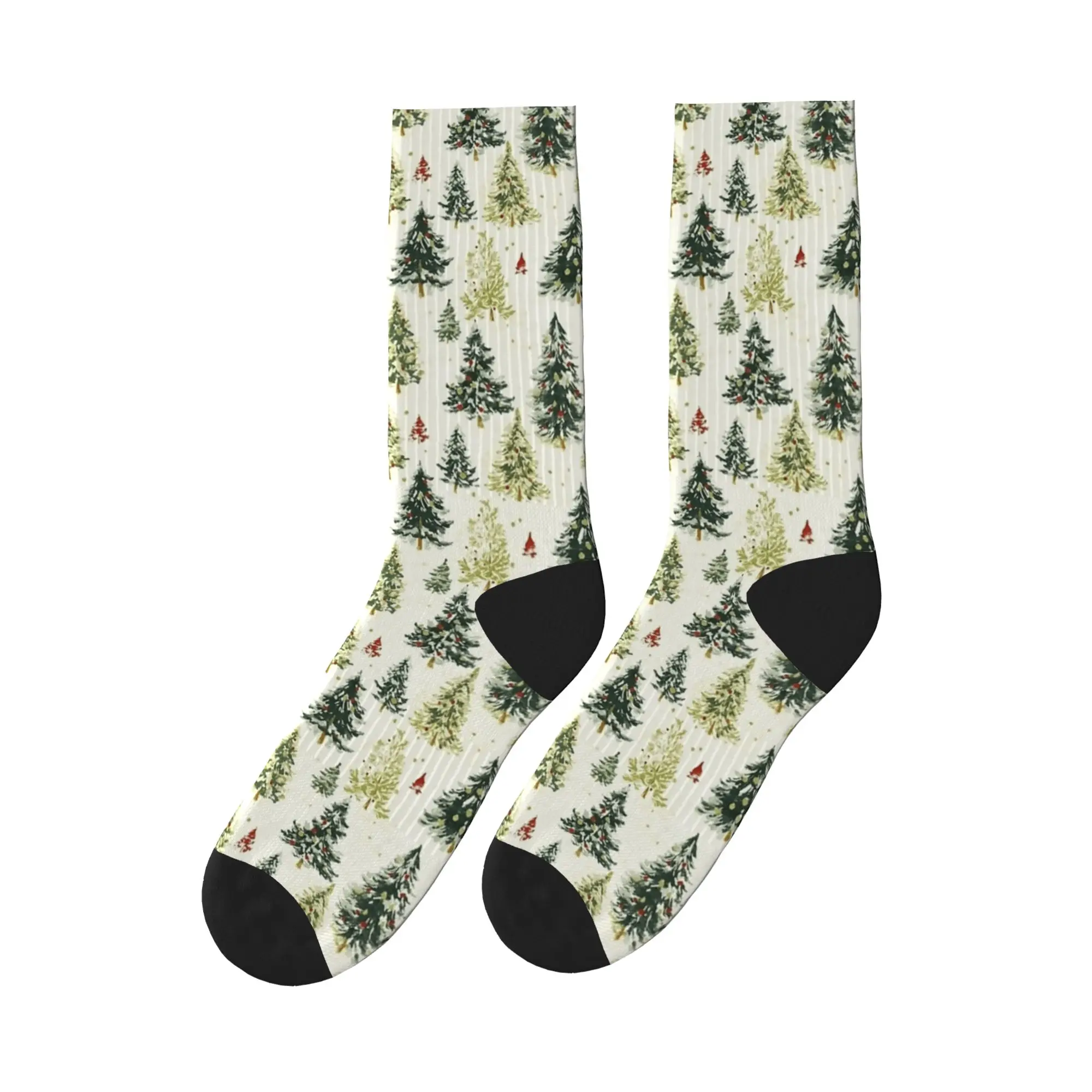 خمر شجرة عيد الميلاد الجوارب جوارب مضحكة الكبار الرجال لينة تنفس في الهواء الطلق جوارب رياضية الشتاء الرسم المضادة للانزلاق الجوارب