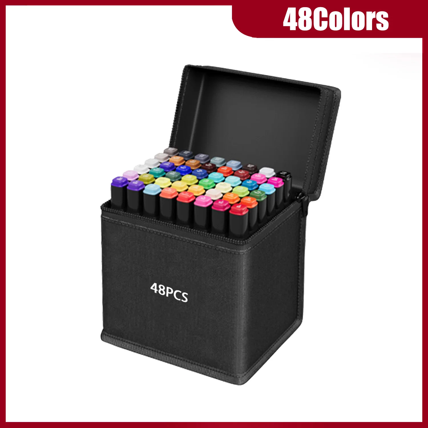 24-262 kleuren alcoholtekening markers Dual Tip permanente kunstschets markers voor illustratie schoolbenodigdheden kerstcadeaus