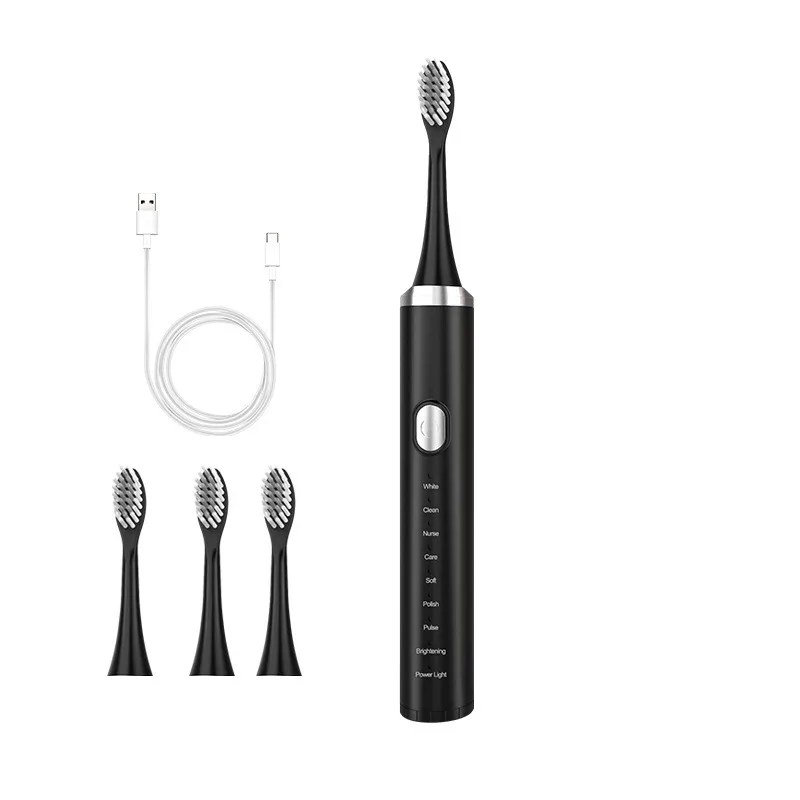 فرشاة أسنان كارتون سونيك للأطفال، فرشاة أسنان كهربائية، بطارية قابلة لإعادة الشحن، شعيرات ناعمة، مؤقت 2 دقيقة ممتع