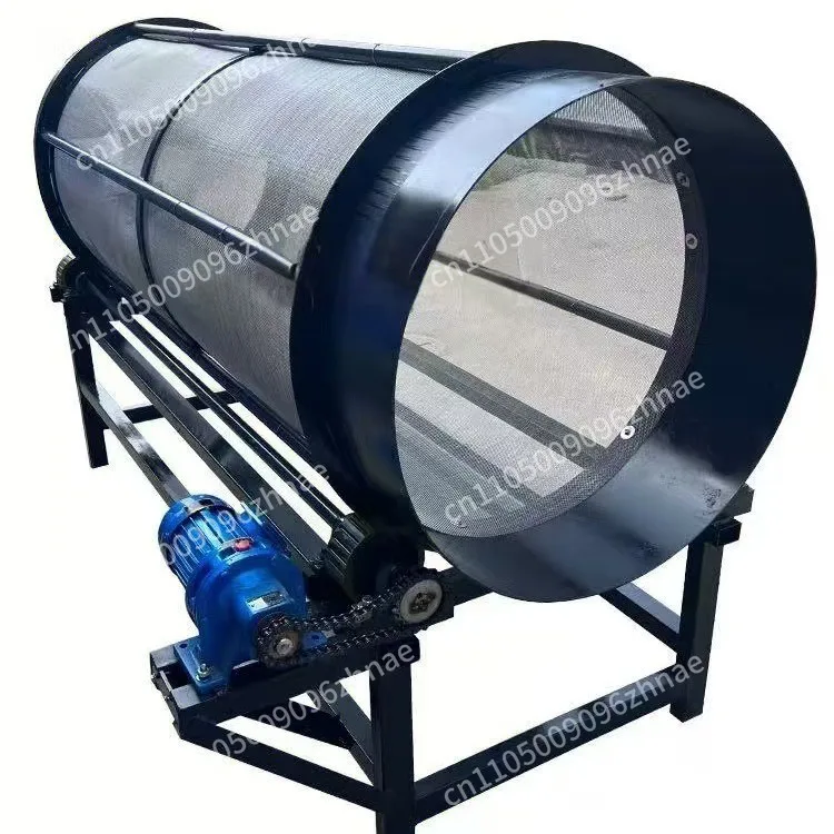 Roller sieve Shaftless stone machine sieve sand grass sawdust garbage screening chemical powder mud cylindrical sieve sand