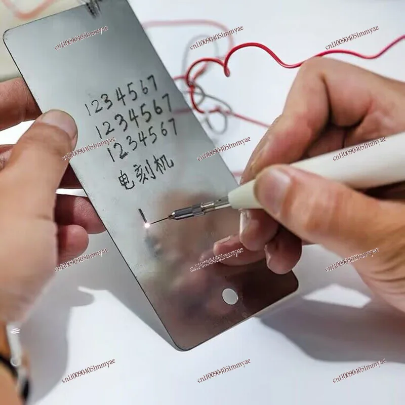 

50W Manual Two Color Metal Cutting Plotter Electric Engraving Machine Handhold Portable Electric Engraver Spark Lettering Pen