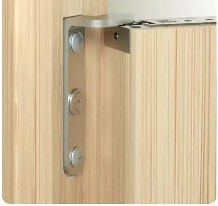 3D Heaven Earth Hinge 2-piece Set Hidden Metal Hinge Adjustable Furniture Hinges Invisible Door Hinges Hardware Accessories