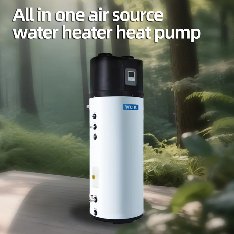 150L All-in-One Heat Pump Water Heater All-in-One Storage Type R290 3.5 kW, 3.5kw Home Pool Hotel Hot Water Heating Unit Outdoor