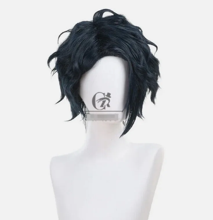 No Longer Allowed in Another World Sensei Cosplay Wigs 35cm Blue Synthetic Hair