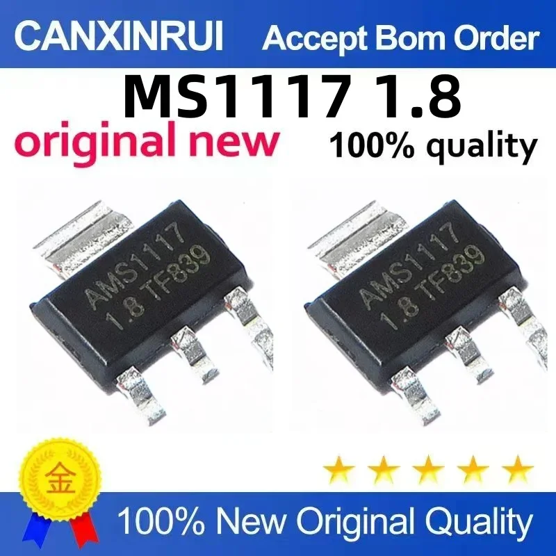 (5-100 pieces) Brand new stock MS1117 1.8 AM11117-1.8 SOT223
