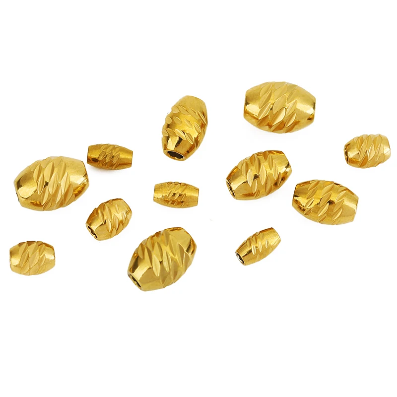 10 قطعة 5 7 8 مللي متر أبدا تتلاشى PVD خرز من الفولاذ المقاوم للصدأ ثقب كبير خزر عازل DIY بها بنفسك صنع المجوهرات سوار قلادة النتائج