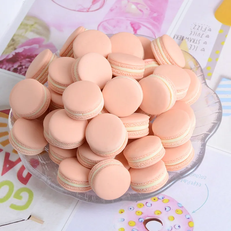10 Stück gemischte Mini-Simulation Macaron Kawaii gefälschte Lebensmittel Sammelalbum Flatback Harz Cabochon Mini Play Food Bastelbedarf – Detail 11