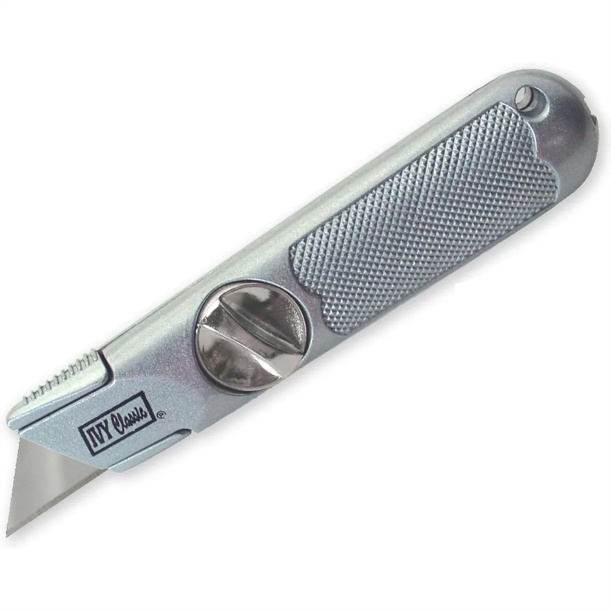 

Heavy Duty Utility Knife With Easy Blade Change Twist Knob And Double Interlocking Design For Drywall Roofing Carpet And Vinyl Cutting