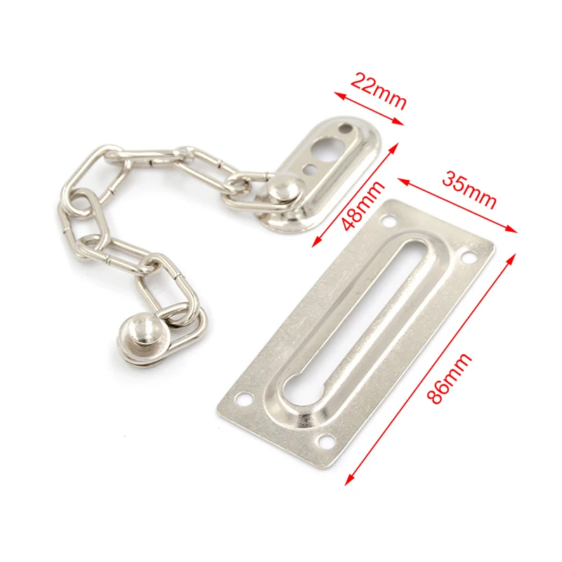 1PC New Door Chain Lock Safety Guard Security Lock Cabinet Locks +Screws