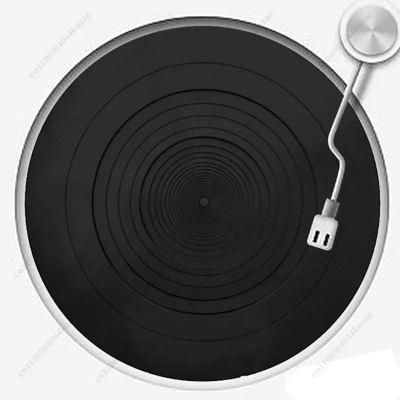 Anti-Vibration Silicone Rubber Pad, Non-slip Mat for Turntable Vinyl Record Player LP Shock Absorption