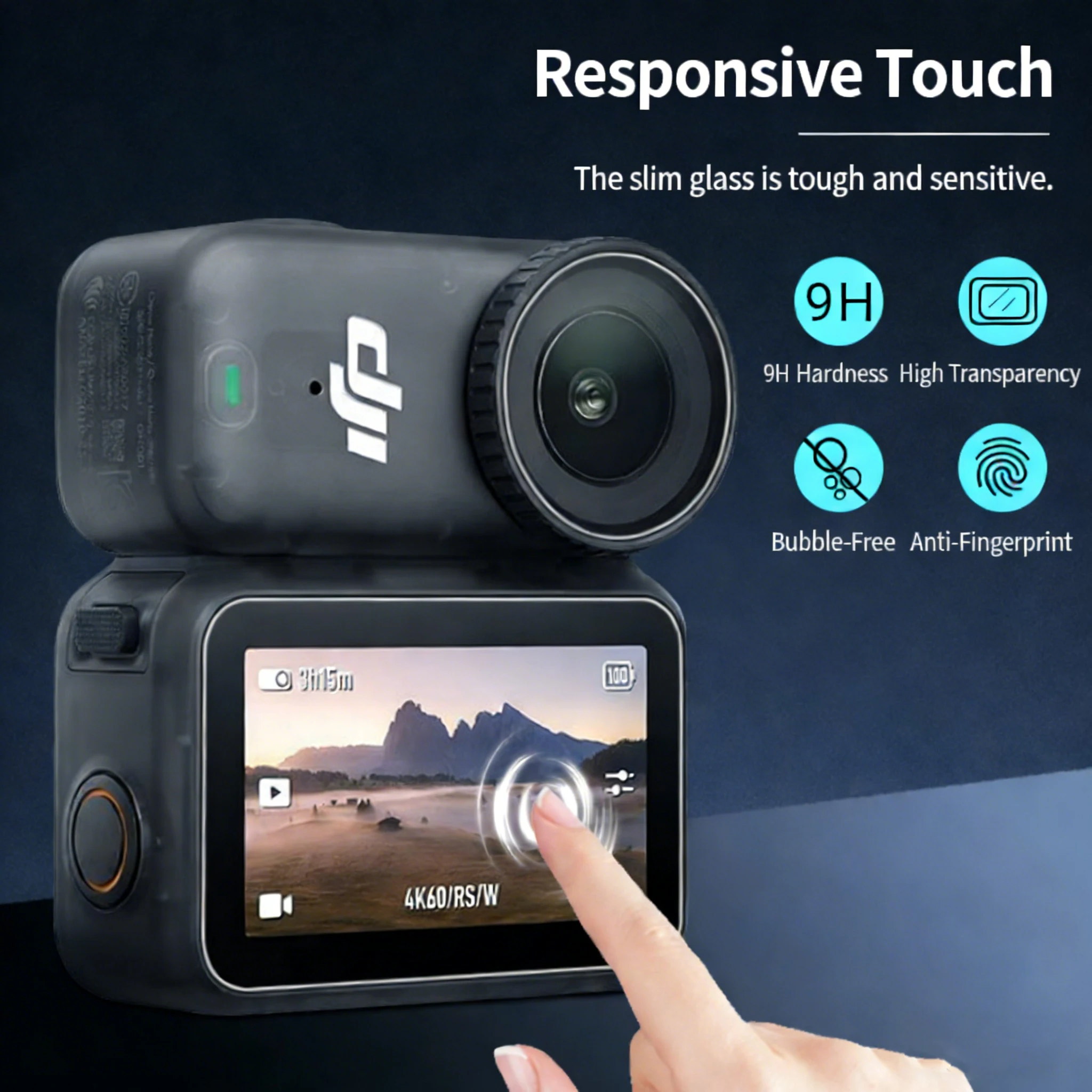 For DJI Osmo Nano -HD Lens Protector & Screen Tempered Glass Protector Camera Protection Anti-Scratch & Anti-Drop Film Accessory