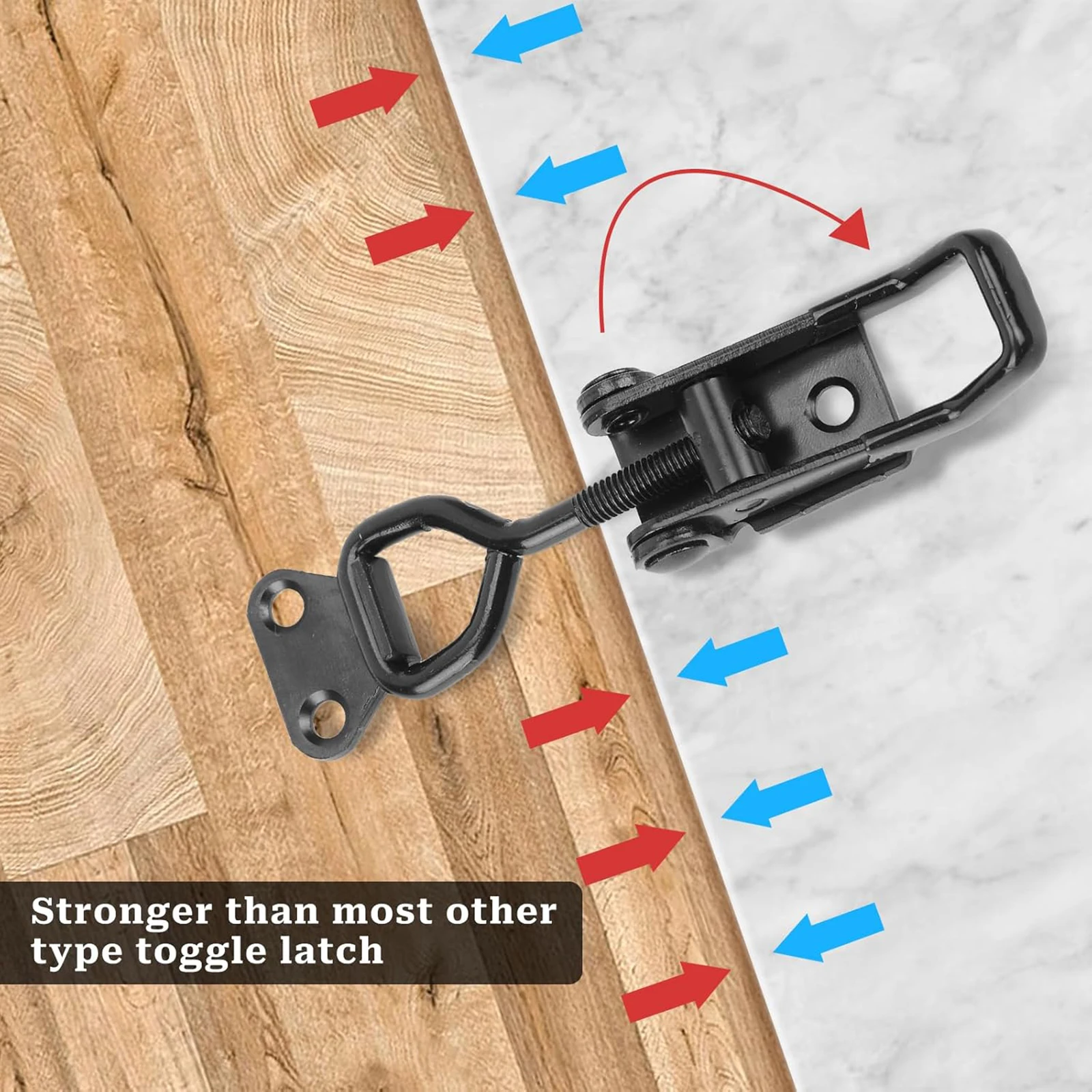 Heavy Duty Latch Quick Release Adjustable Locking Clamp for Tool Box Cabinet Door Closure Stainless Steel Hardware