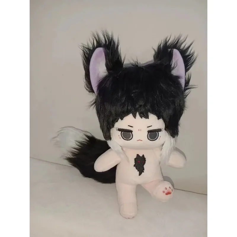 Wypchane Anime Bungou Stray Dogs Akutagawa Ryuunosuke 20cm Bawełniane Lalki Kawaii Lis Diablo Pluszowa Marionetka Kolekcjonerska Zabawka Prezent dla Dzieci