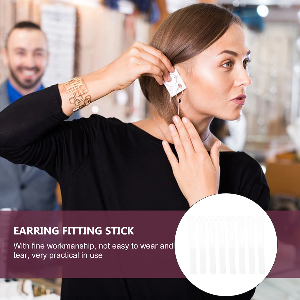 

Earring Try Sticks Display Rack Transparent Acrylic Storage Jewelry Case Holder Earring Sticks Durable Practical