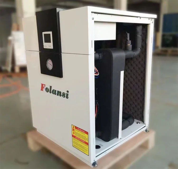 Folansi water to water ground source heat pump 15KW heating cooling hot water function now noise design Geothermal heat pump