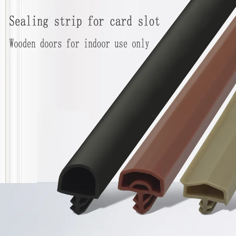 

5M Sealing Strip Slot For Door Seam Wooden Door Bedroom Door Soundproof Windproof Strip Door Edge Anti-Collision Rubber Strip