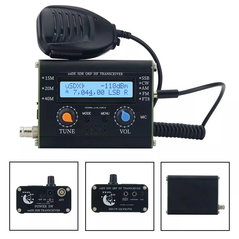 Field Operations 3-Band Transceiver Handheld Microphone 80 X 40 X 100mm Built-in Microphone High Power Efficiency