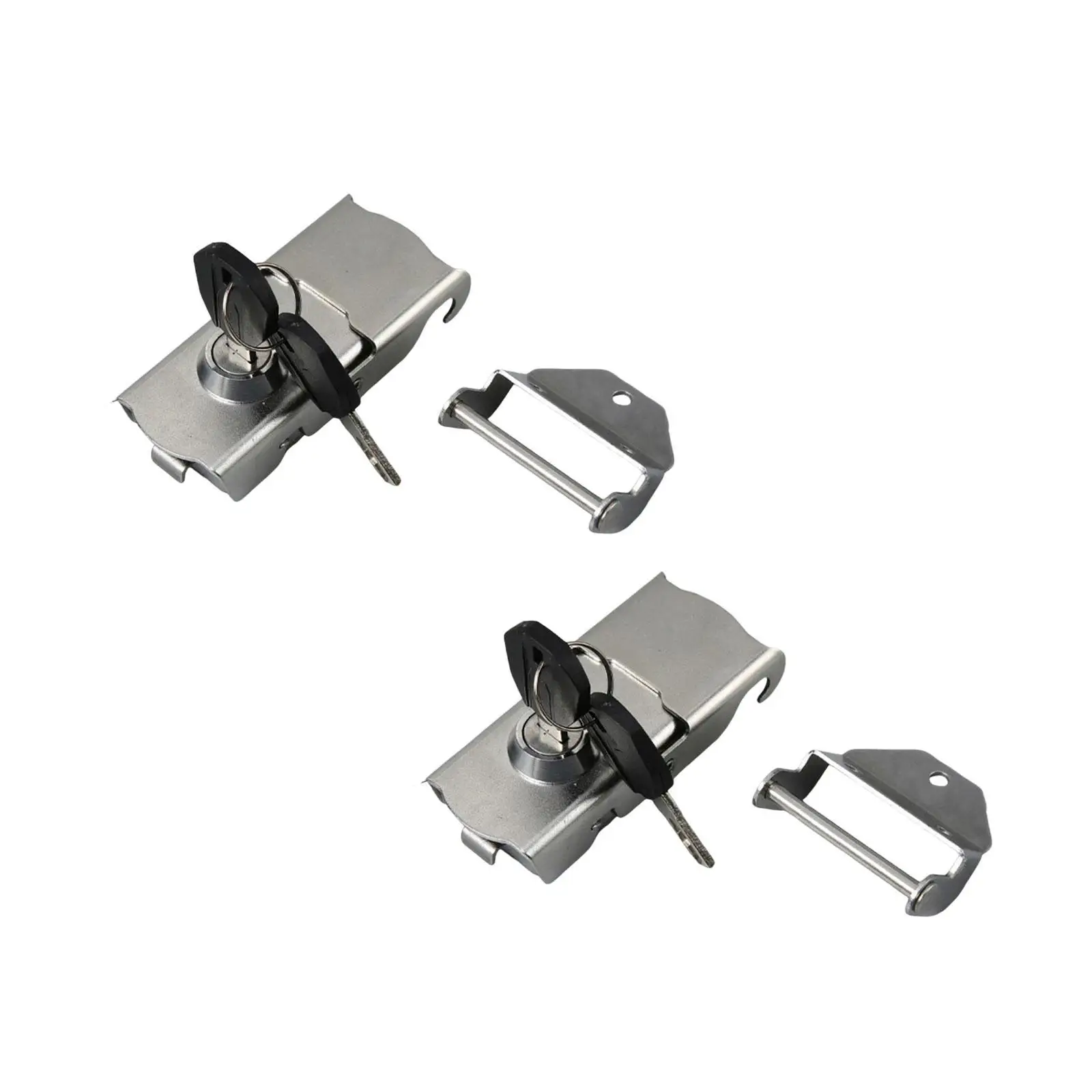 Motorcycle Rear Trunk Case Lock Durable Stainless Steel Keyed Fittings for Electric Scooter Storage