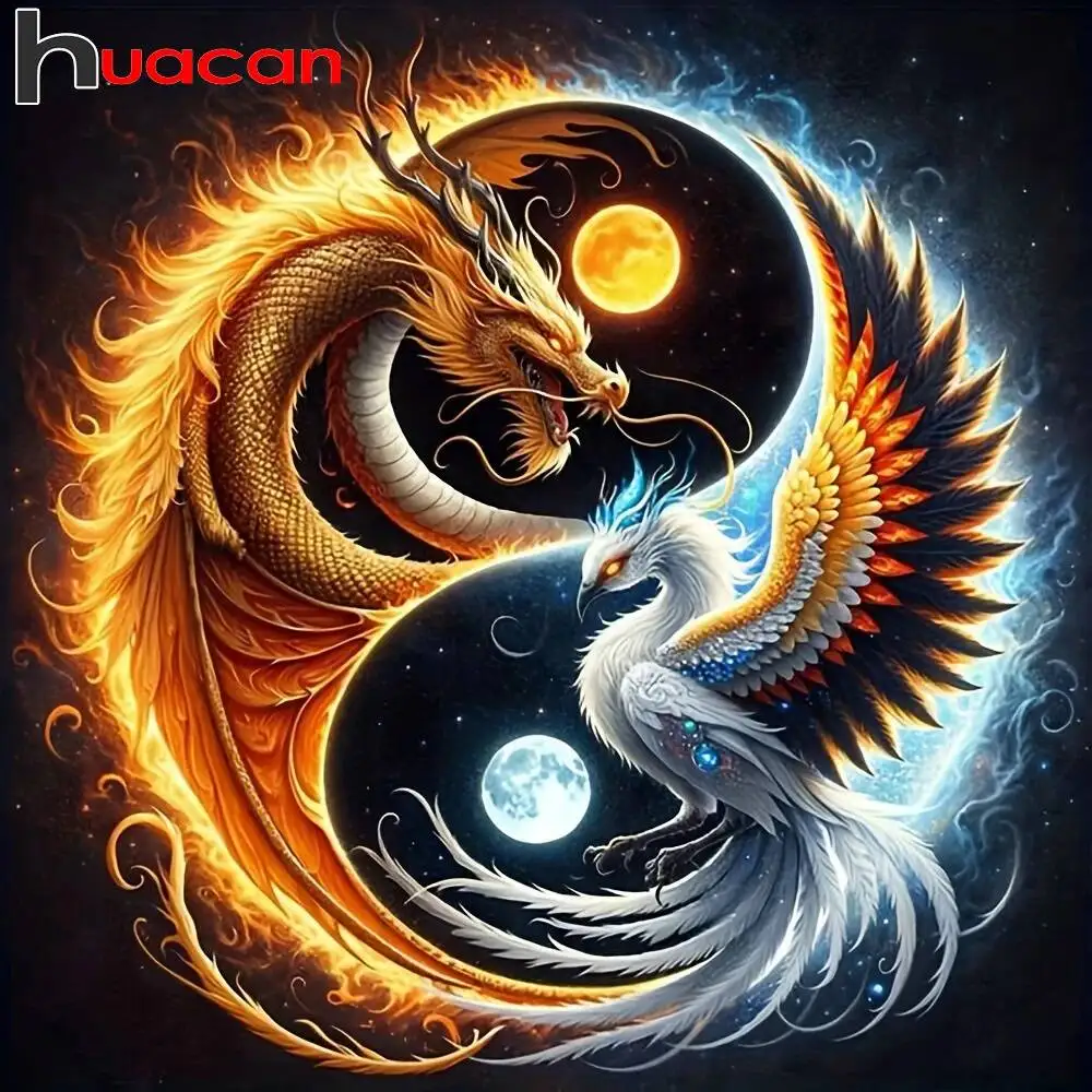 Huacan Diamant Malerei Tier Hund Neuheiten Diamant Mosaik Cartoon Mirroe Kunst Wohnkultur Diy Geschenk Strass Bilder