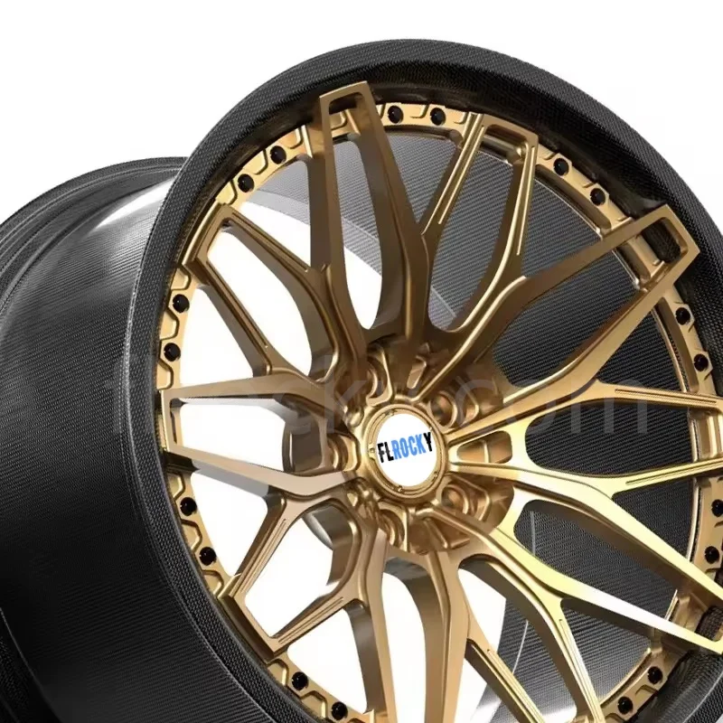 

Flrocky Custom Carbon Fiber Carbon Fiber Wheel Full Carbon Barrel 5x120 5x114.3 5x130 for C8 18 19 20 21 Inch