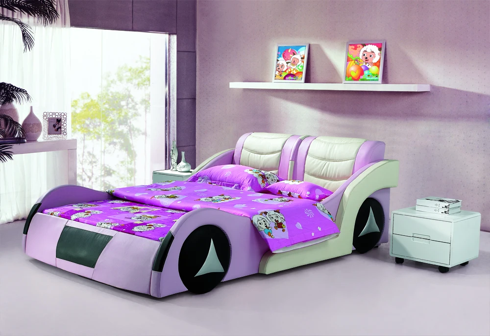 Kids Sleeping Bed Bedroom Furniture Bedding Sets Cute Funny Car Style Bed