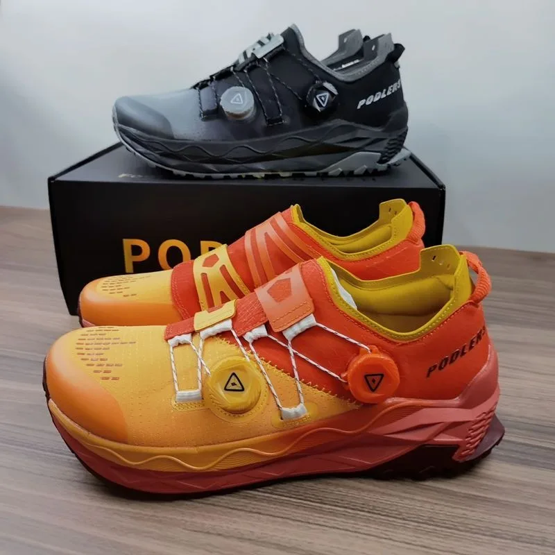 Original Brand Designer Wide Foot Shock-absorbing Off-road Walking Jogging Shoe Comfortable Anti Slip Quick Lacing Running